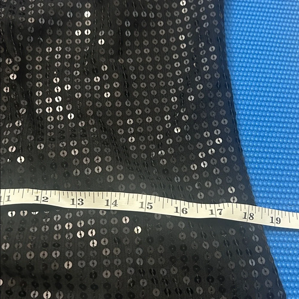 New York & Company Black Sequin Midi Dress